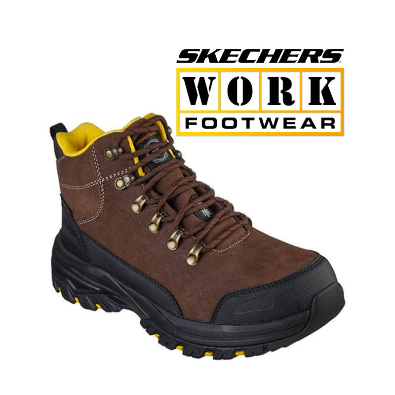 SKECHERS Men's Work Fannter - Dezful 1 1/4 Inch Heel Steel Toe 200091