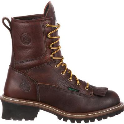 GEORGIA BOOT Men's Logger 8 Inch Steel Toe Waterproof G7313