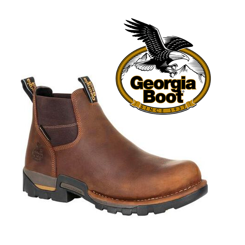 GEORGIA BOOT Men's Eagle One Steel Toe 4 Inch Waterproof Chelsea GB00337
