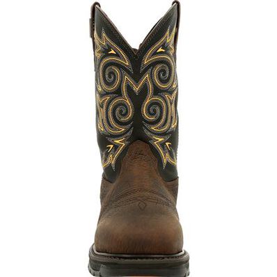 GEORGIA BOOT Men's Carbo-Tec LT Steel Toe Waterproof 11 Inch Pull-On GB00437