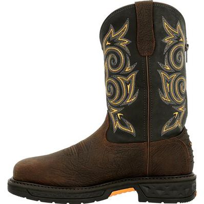 GEORGIA BOOT Men's Carbo-Tec LT Steel Toe Waterproof 11 Inch Pull-On GB00437