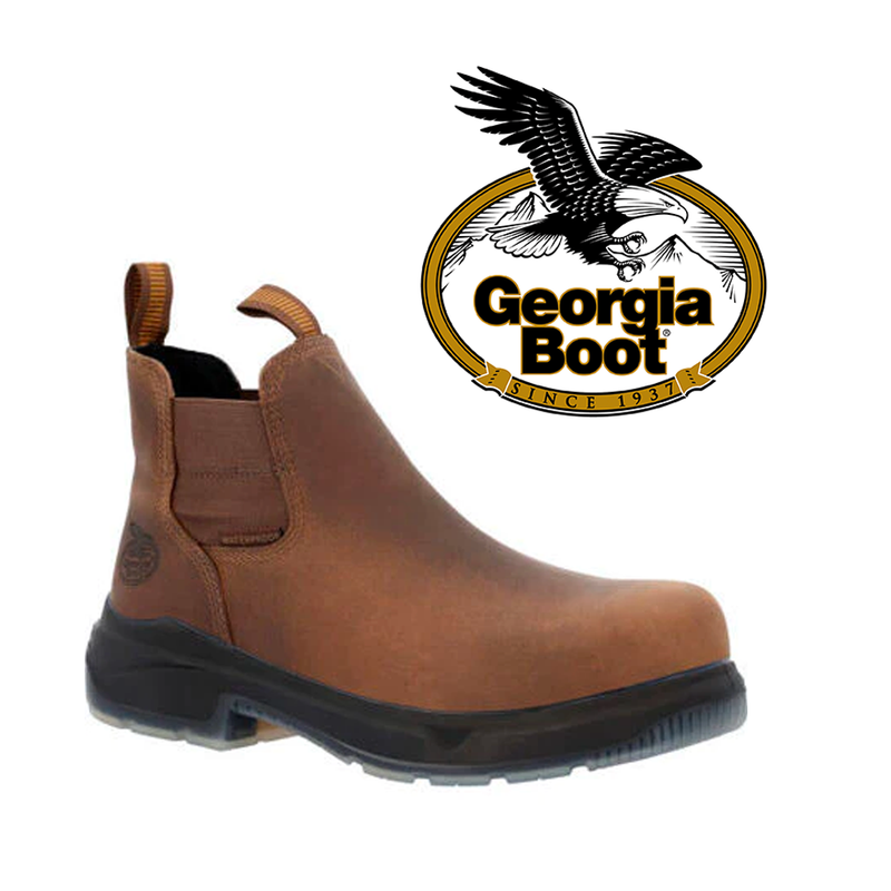 GEORGIA BOOT Men's FlexPoint Ultra 5 Inch Composite Toe Waterproof Chelsea GB00553