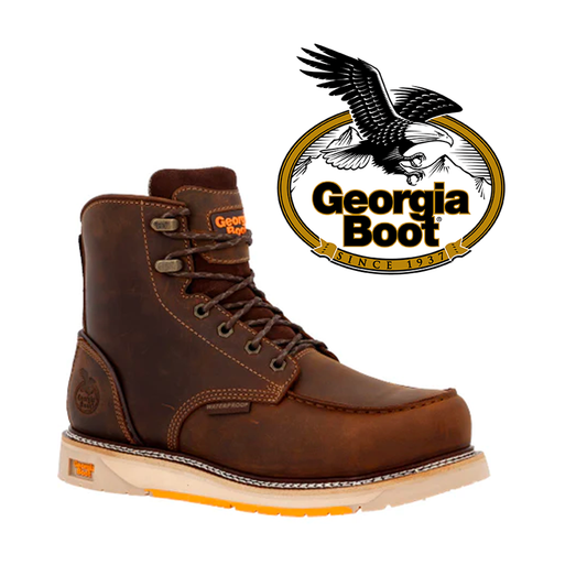 GEORGIA BOOT AMP LT - Bota de trabajo impermeable con cuña de 15 cm y punta de composite para hombre (GB00592)