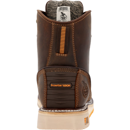 GEORGIA BOOT Men's AMP LT Wedge 6 Inch In Height Composite Toe Waterproof Work Boot GB00592