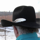 MONTANA Silver Smith Classic  Antiqued Trophy Hat Feather HF4210RTS