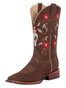 EL GENERAL Women's Nobuck Rodeo Western Boot 42973