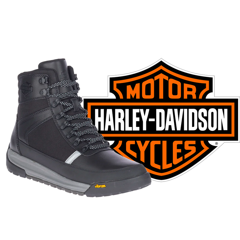 HARLEY DAVIDSON Men's Kurten 5 Inch Black Motorcycle Riding Boots D93776