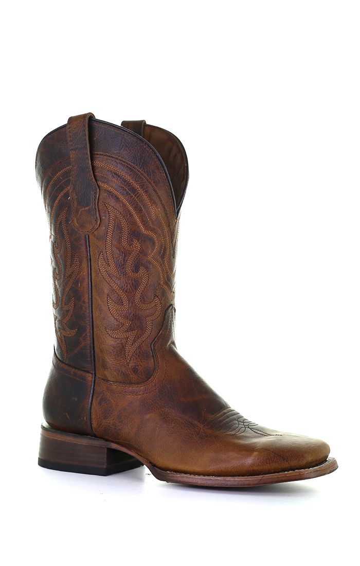 CORRAL BOOTS Men's Embroidery Wide Square Toe L5733