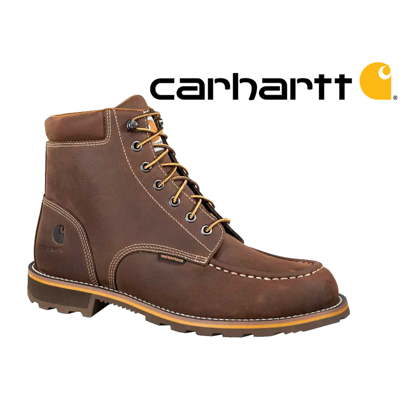 CARHARTT Men's Moc Toe Lug 6 Inch Waterproof CMW6197