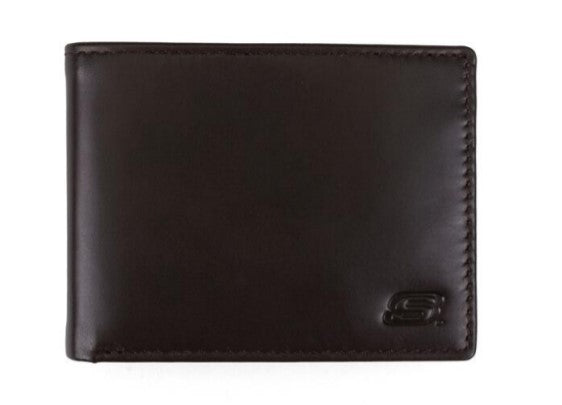 SKECHERS Smooth Leather Slimfold Wallet N30001