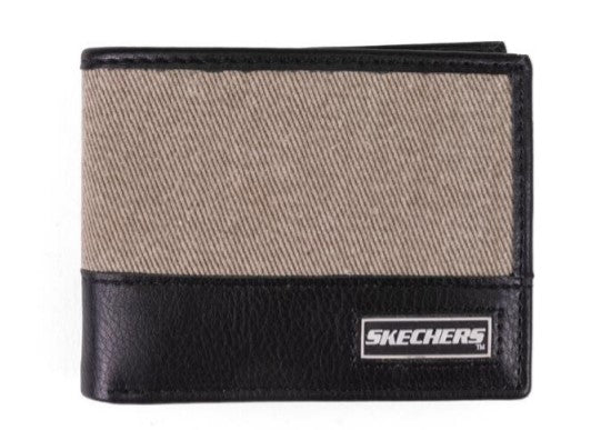 SKECHERS Twill Logo Passcase Wallet N30005