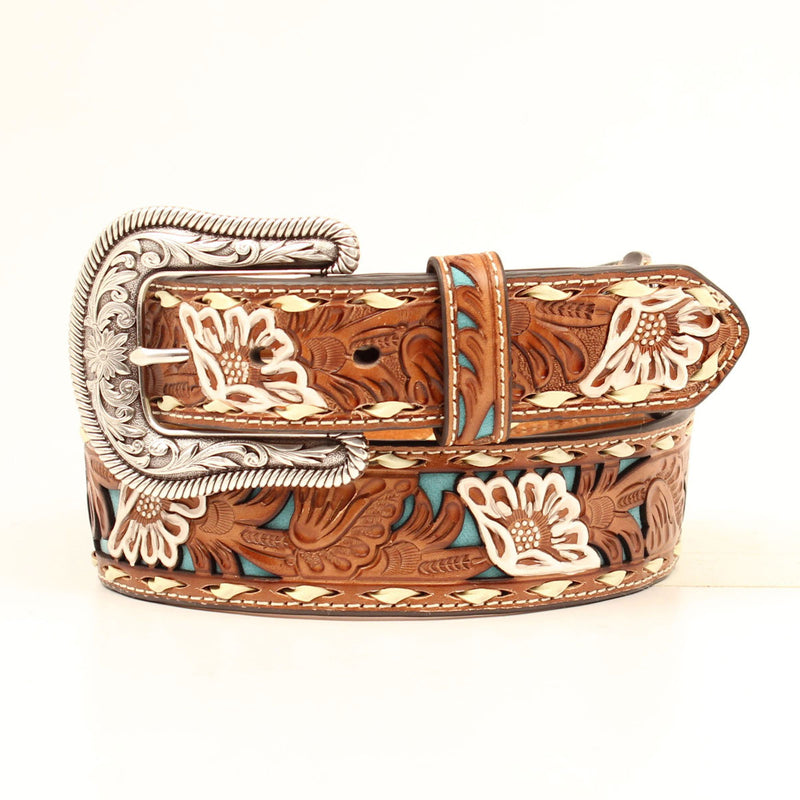 NOCONA Women's Brown leather belt W/Buckstitch N3412308