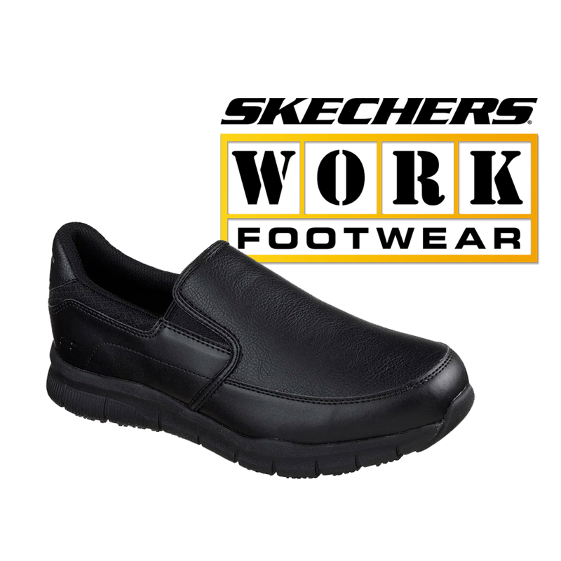 SKECHERS Men's Work Nampa Groton Slip Resistant 77157