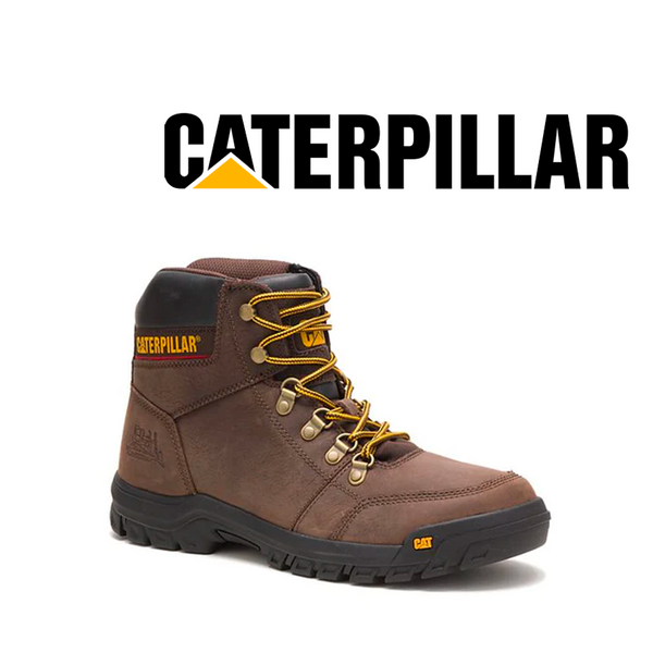 Caterpillar Men s Outline Work Boot Size 10.5 Brown