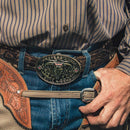 MONTANA SILVERSMITH Hebilla de llamas abiertas para hombre PBR941 