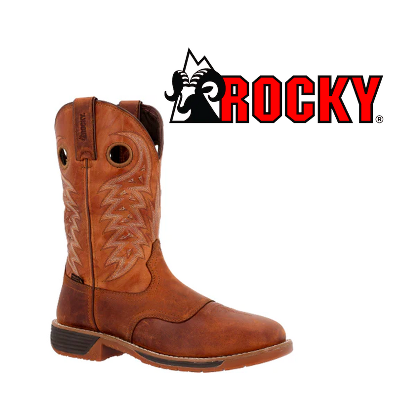 ROCKY Men's Rugged Trail Steel 11 Inch Toe Waterproof Western Boot RKW0392