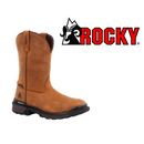 Botas de trabajo impermeables y sin cordones ROCKY Rams Horn para hombre RKW0395