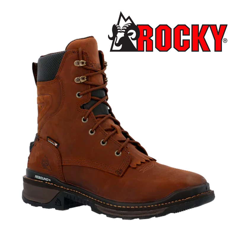 ROCKY Men's Rams Horn 9 Inch Composite Toe Western Boot RKW0407