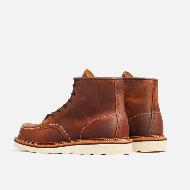 RED WING Men's 6 Inch Boot In Copper Rough & Tough Leather 01907