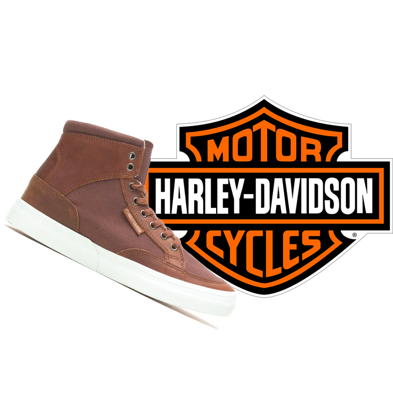 HARLEY DAVIDSON Unisex's Rosemont Sneaker Brown D75002