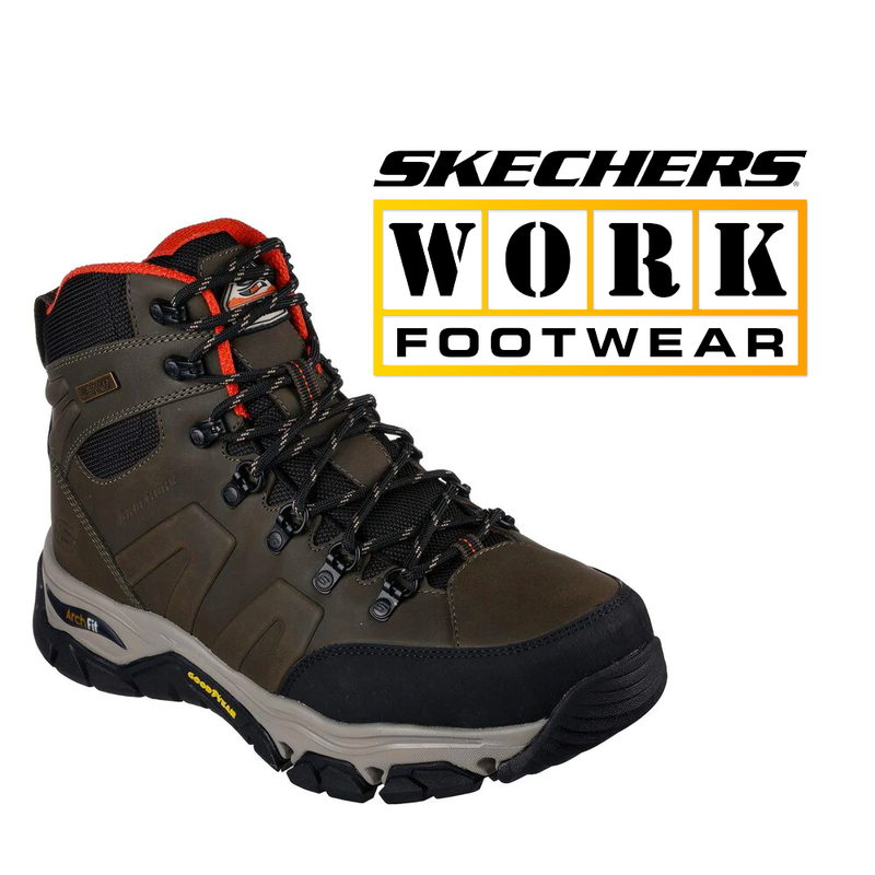 SKECHERS Men's Work Relaxed Fit: Arch Fit Dermitt - Ratoma 204643