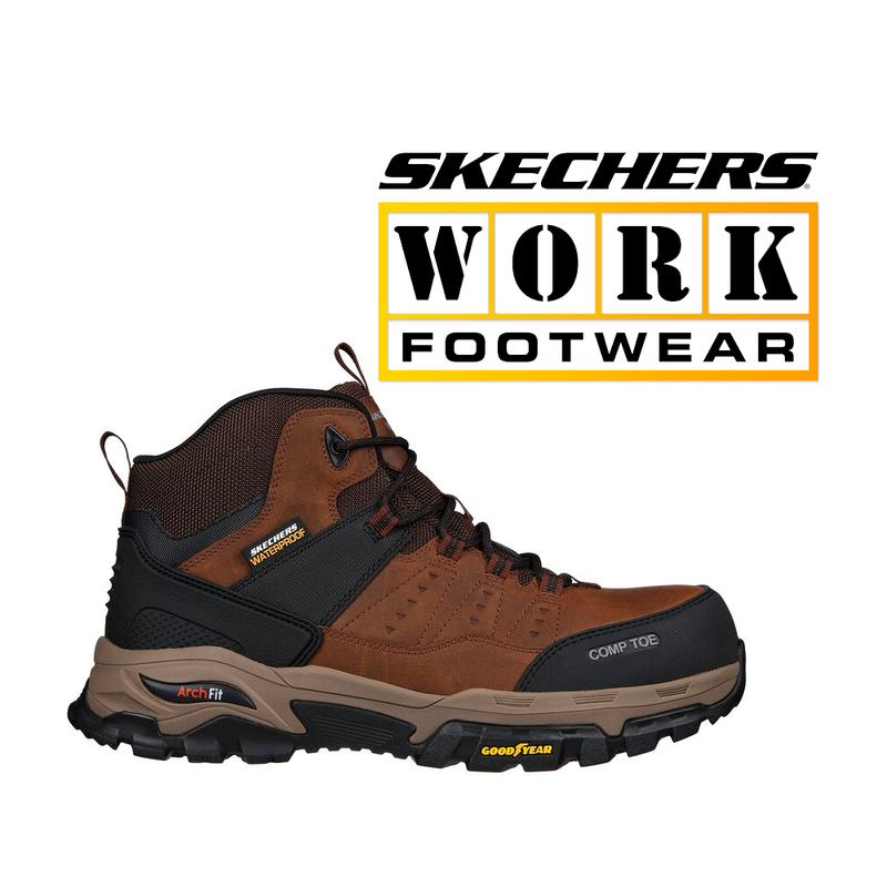 SKECHERS Men's Work: Arch Fit Tarver 1 1/2 Inch Heel Height Composite Toe 200161