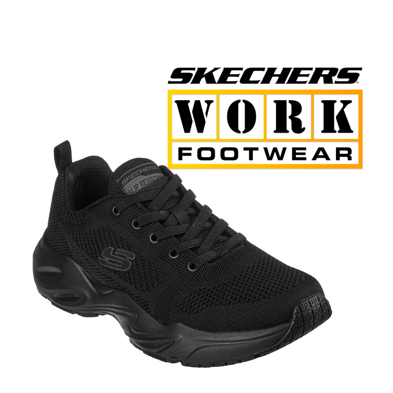 SKECHERS Men's Work: Stamina Airy 1 3/4 Inch Heel Slip SKECHERS Men's Work: Stamina Airy 1 3/4 Inch Heel Slip