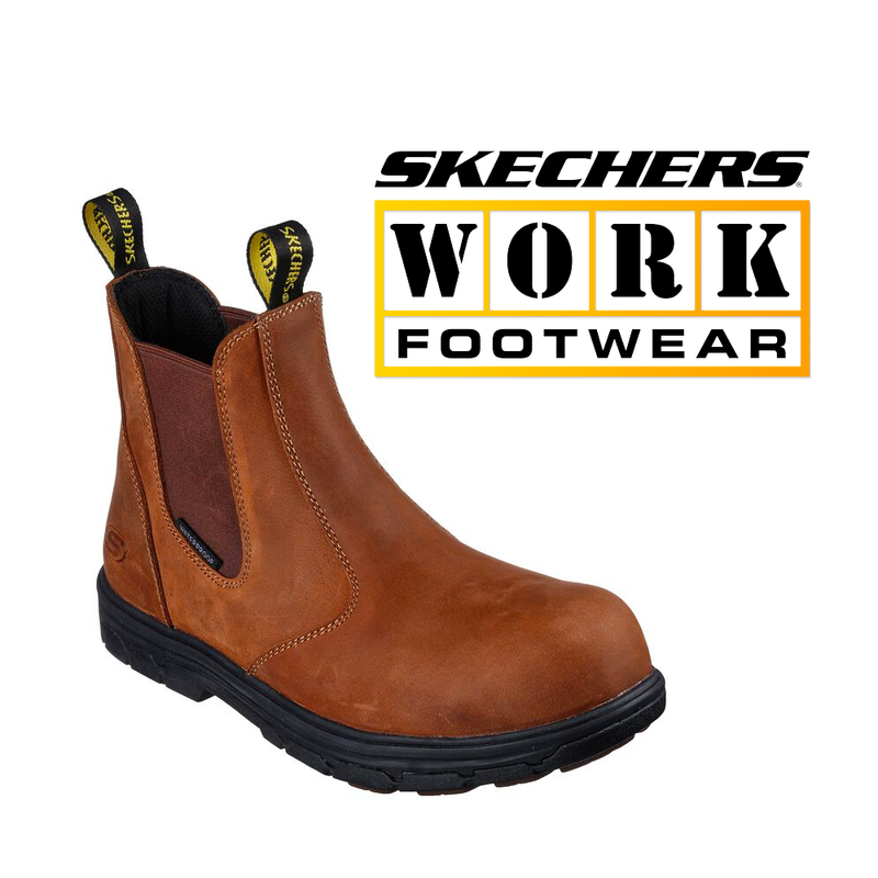 SKECHERS Men's Work: Vicksburk - Sorrin 1 Inch Heel Composite Toe 200164