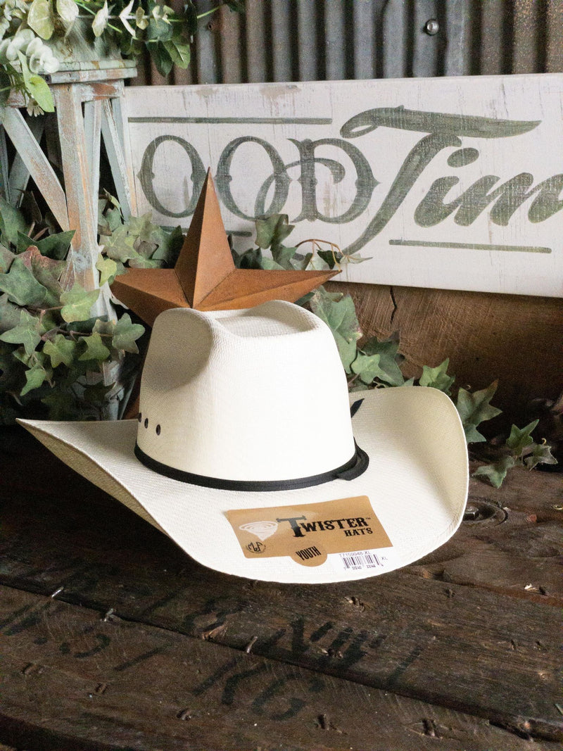 TWISTER Youth's Western Straw Hat T7159948