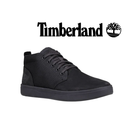 TIMBERLAND TREE Men's Davis Square Chukka Leather Shoes, Black