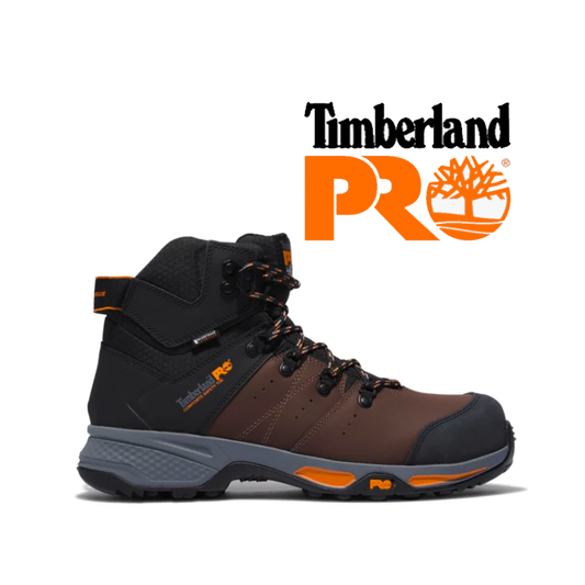 TIMBERLAND PRO Men's Switchback Composite Toe Waterproof Shoes, Brown