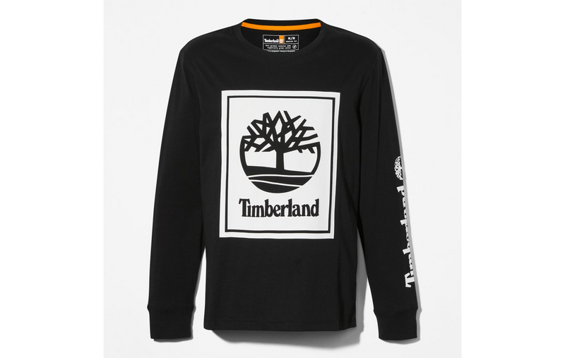 TIMBERLAND Men's LS Stack Logo Tee TB0A2CMK