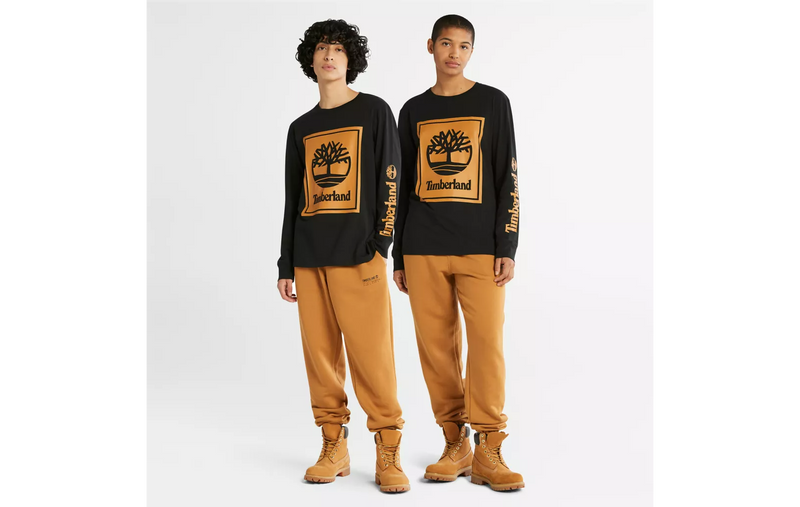 TIMBERLAND Men's LS Stack Logo Tee TB0A2CMK