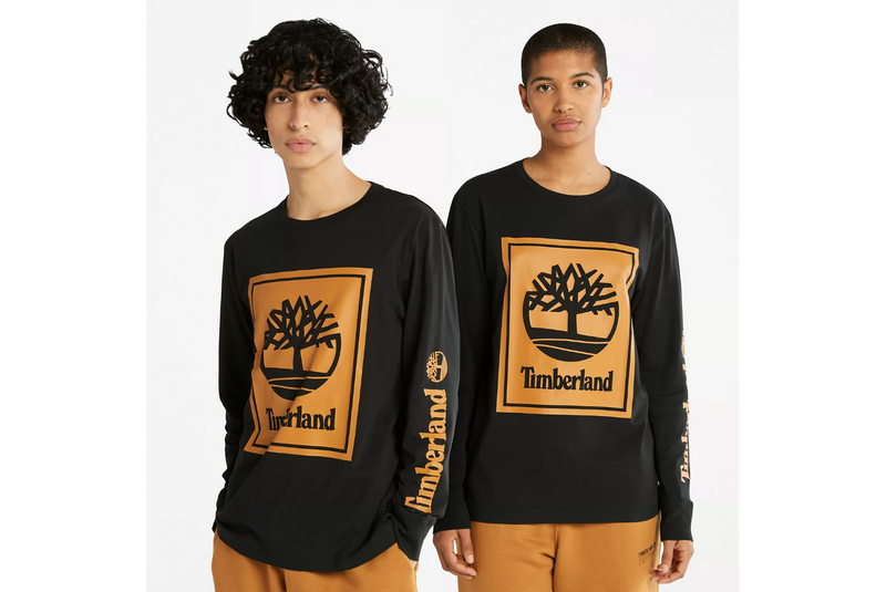 TIMBERLAND Men's LS Stack Logo Tee TB0A2CMK