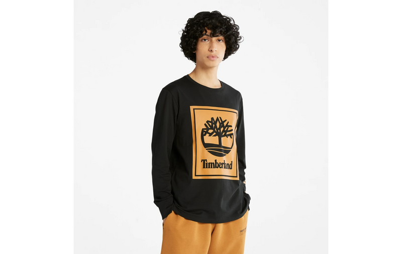 TIMBERLAND Men's LS Stack Logo Tee TB0A2CMK