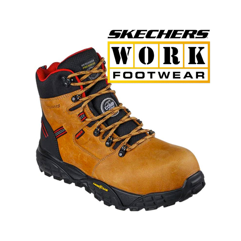 SKECHERS Men's Work Teadrix Composite Toe Waterproof 1 Inch Heel 200084
