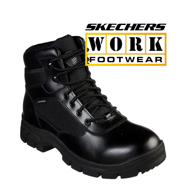 SKECHERS Men's Work Wascana-Benen Inch Shaft Height Waterproof Tactical 77526