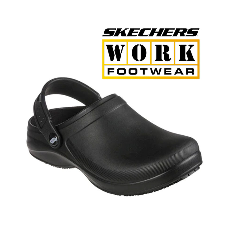 SKECHERS Women's Work Arch Fit: Riverbound - Pasay 1 1/2 Inch Heel Slip Resistant 108067