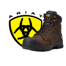 ARIAT Women's Treadfast Waterproof Work Boot, 6 Inch, Dark Brown