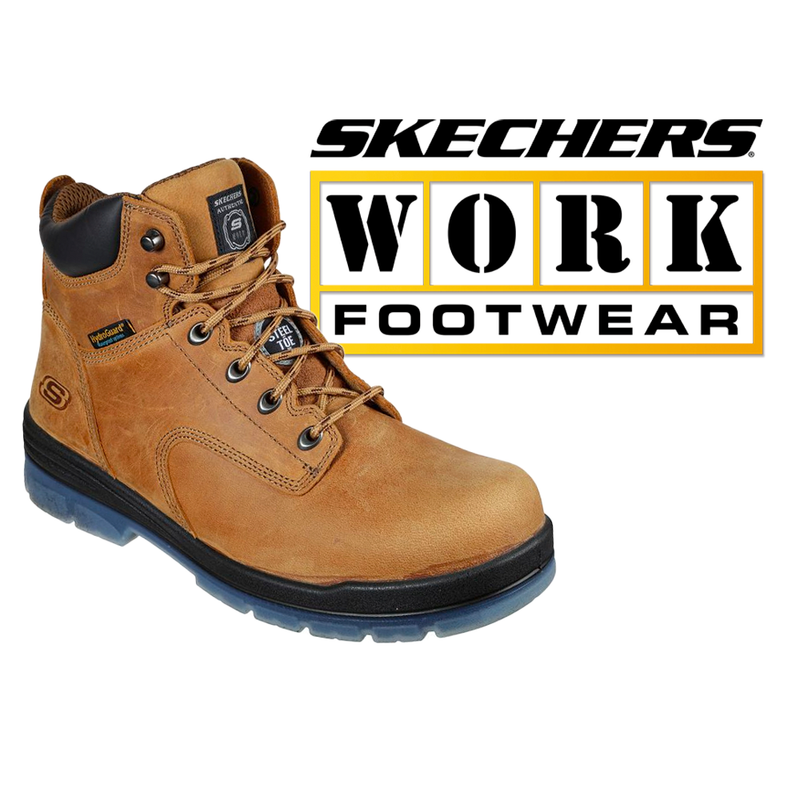 SKECHERS Men's Work: Argum - Alkova Steel Toe Waterproof 1 1/4 Inch Heel 200041