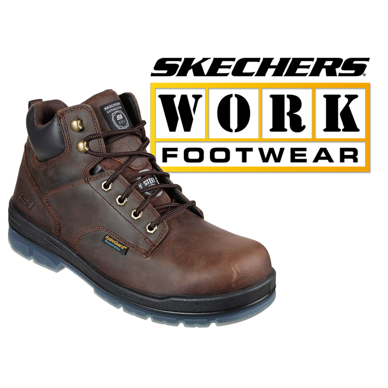 SKECHERS Men's Work: Argum Steel Toe Waterproof  1 1/4 Inch Heel 200034