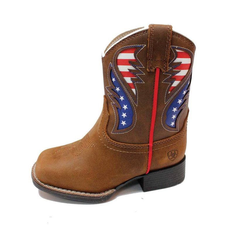 ARIAT Kid's George Toddler Boot USA Flag A441002702