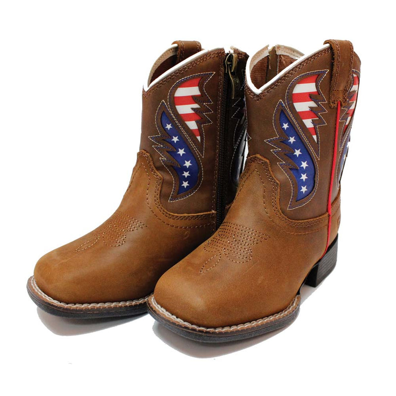 ARIAT Kid's George Toddler Boot USA Flag A441002702