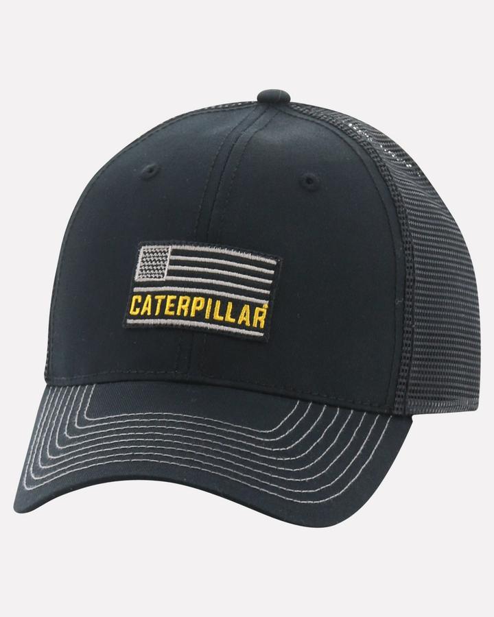 CATERPILLAR Men's Stripes Patch Trucker CAP 1120247