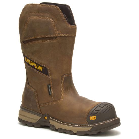 CATERPILLAR Men's Work Boot Excavator Superlite Pull On Waterproof P51069